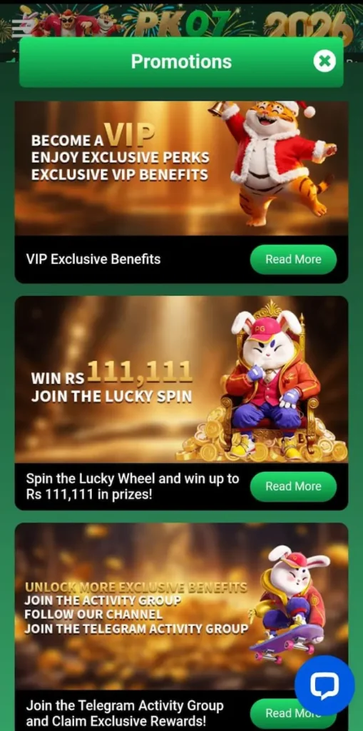 PK07 Game promotion