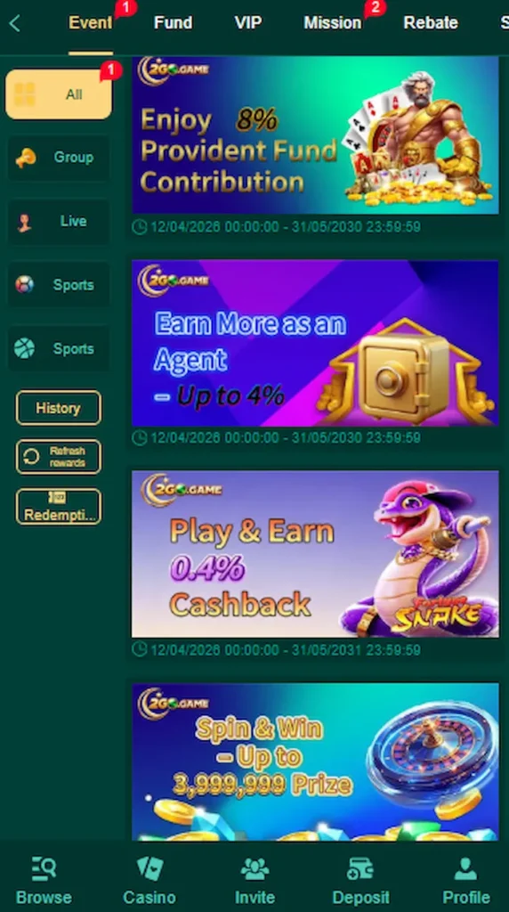 2go game promotions