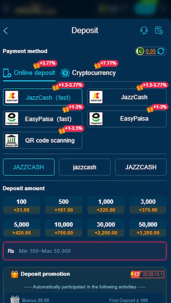 966pk game deposit