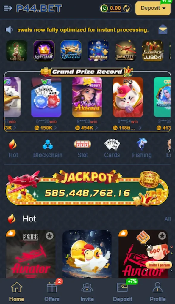 p44 bet game