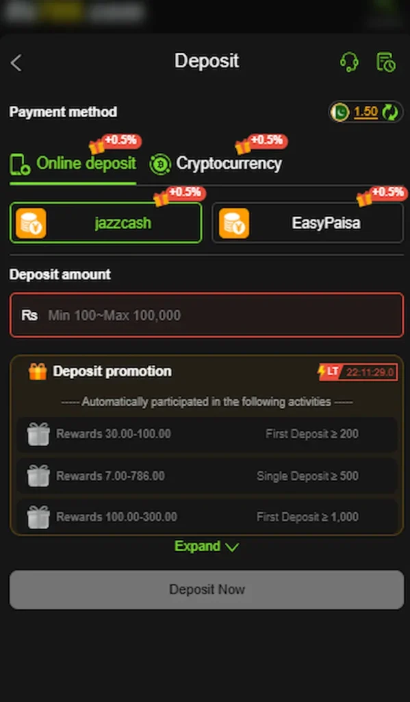 rs786 game deposit