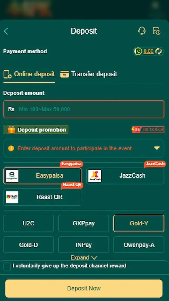 44pk game deposit method