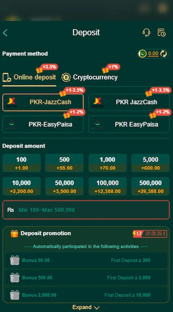666ep game deposit method