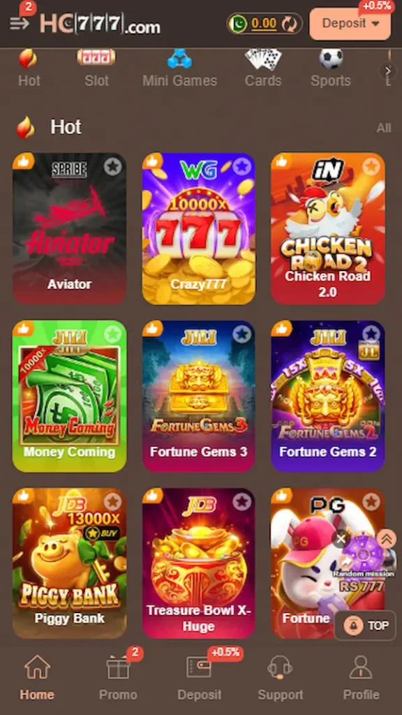 hc777 game app